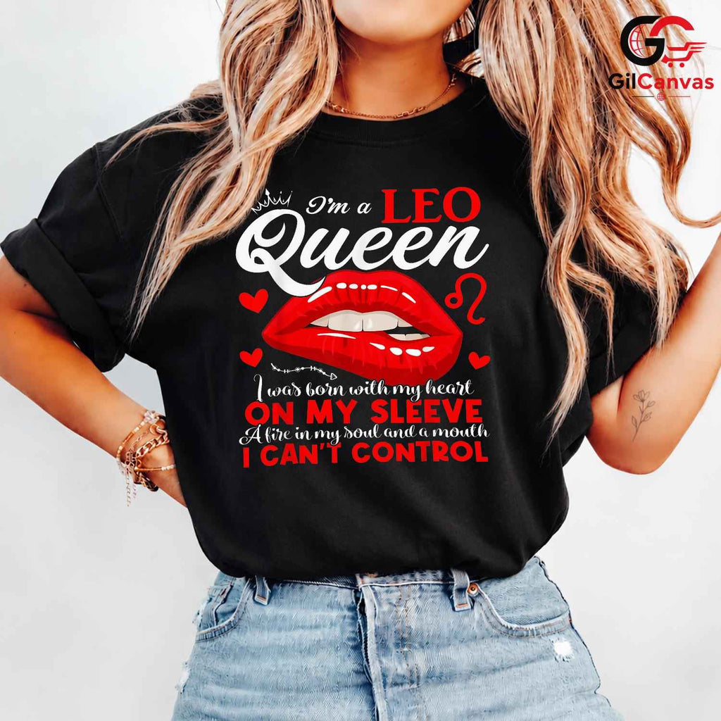 Leo Queen Astrology Tee Shirt Unisex Event Birthday Gift Idea For Women
