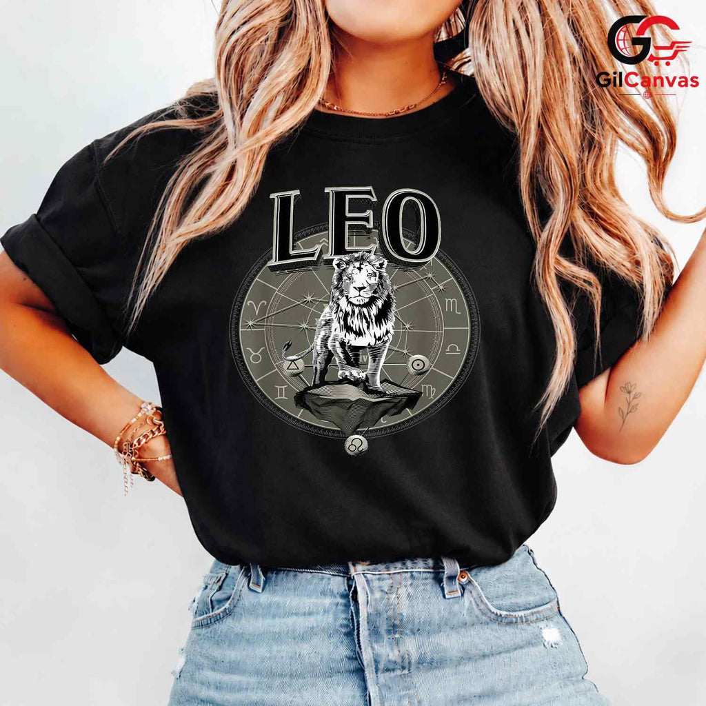 Leo Zodiac Sign Event T-Shirt Unisex Astrology Fan Birthday Gift For Men