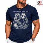 Local Street Cats Funny T-Shirt Raccoon Opossum Animal Unisex Graphic Tee
