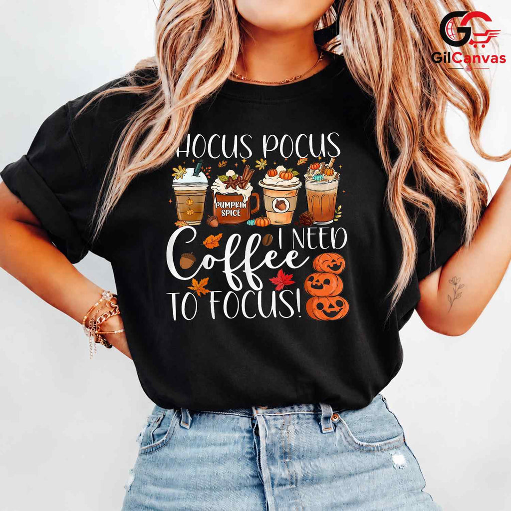 Magic Pumpkin Spice Coffee T-Shirt Unisex Funny Fall Witchy Halloween Gift