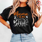 Mama Is My Boo Spooky Tee Shirt Unisex Fun Halloween Family Celebration Gift