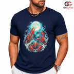 Moonlight Lobster Sea T-Shirt Unique Ocean Lover Unisex Graphic Apparel Tee
