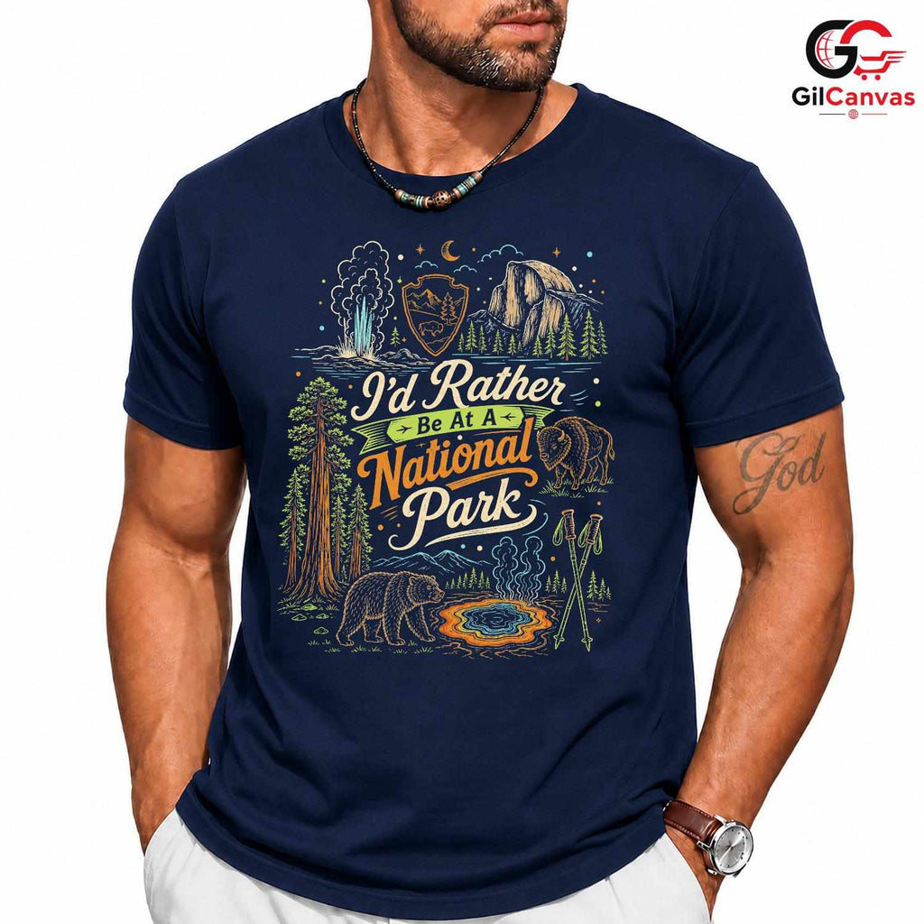 National Park Adventure T-Shirt Outdoor Nature Lover Unisex Graphic Apparel