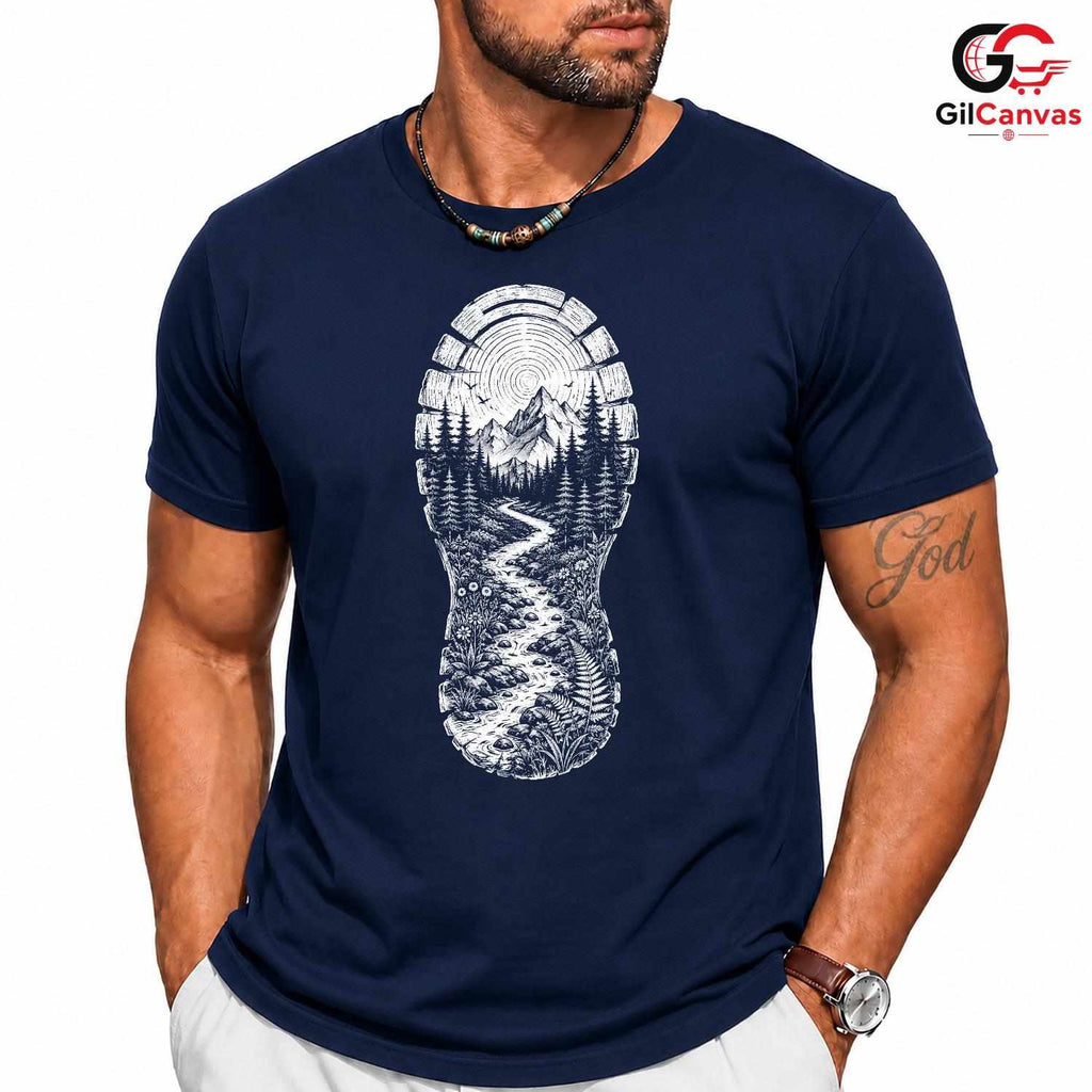 Nature Hiking Adventure T-Shirt Outdoor Enthusiast Unisex Graphic Apparel Tee