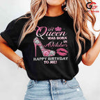 October Birthday Queen T-Shirt Unisex Fun Celebration Gift Idea For Her Women