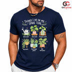 Plant Lover Spare Time T-Shirt Funny Gardener Green Thumb Unisex Botanical Tee