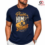 Praise With Strings T-Shirt Faith Event Music Lover Religious Unisex Apparel