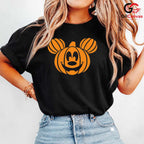 Pumpkin Cartoon Mouse Tee Shirt Unisex Fun Fall Celebration Gift For Kids