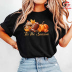 Pumpkin Football Fall T-Shirt Unisex Thanksgiving Sports Holiday Gift All Ages