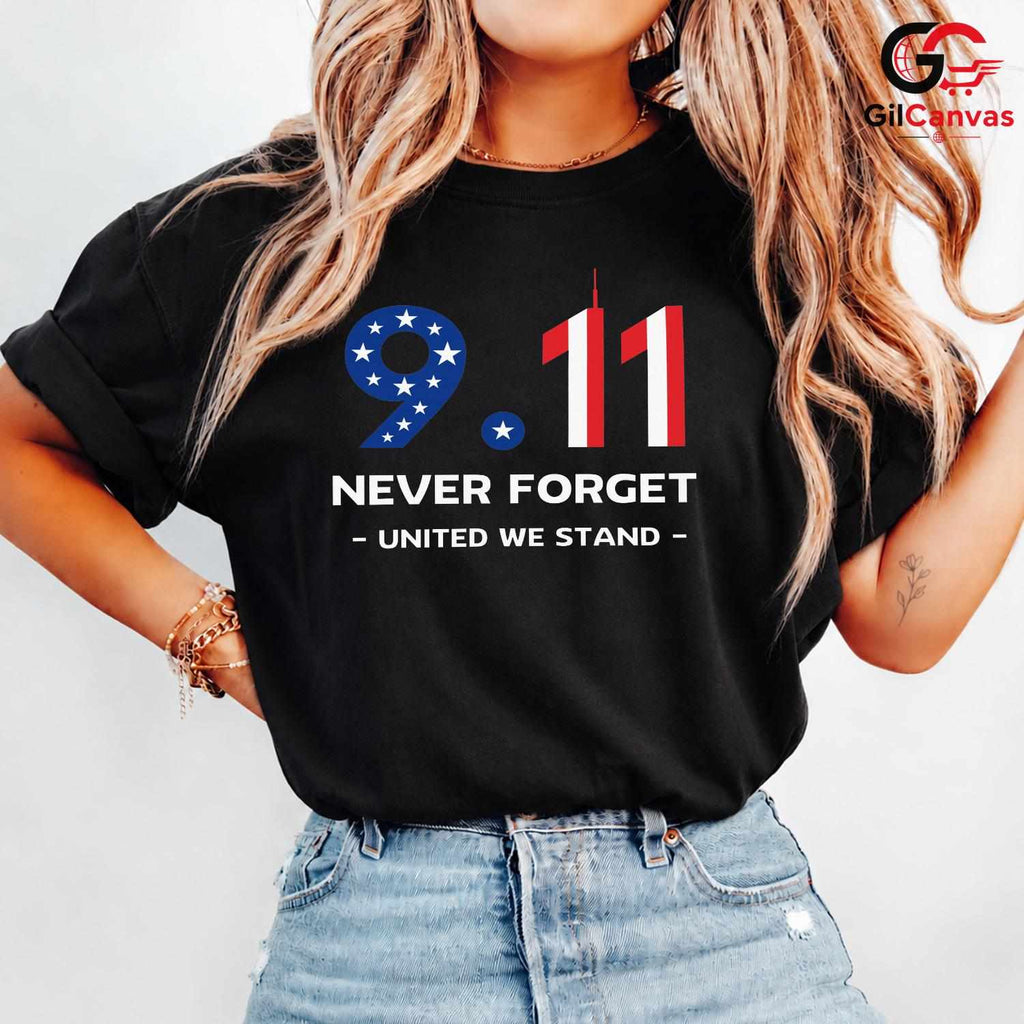 Remembrance Day Memorial Shirt Unisex Never Forget September Event Gift All