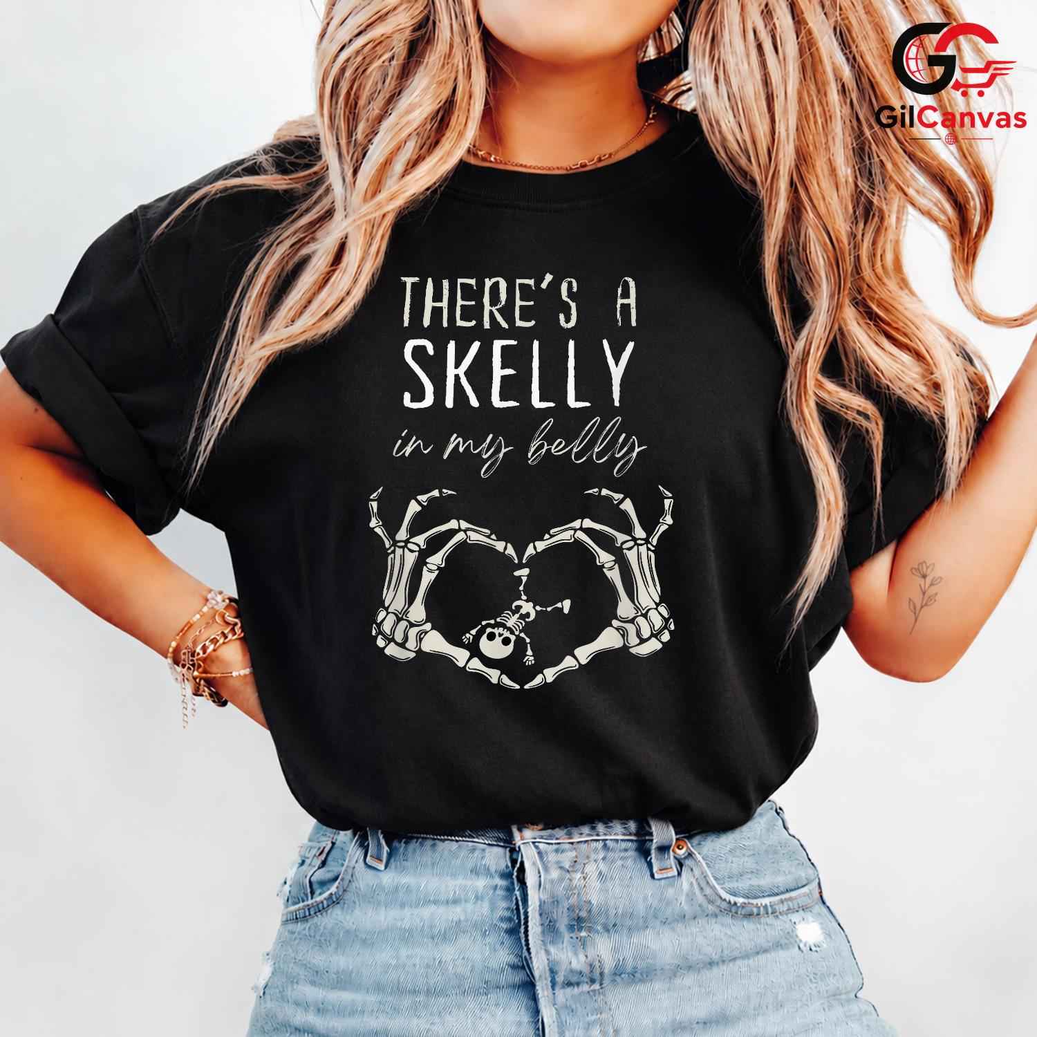 Skeleton Design Halloween T-Shirt Unisex Funny Spooky Party Gift For Kids