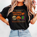 Skull Pumpkin Halloween Tee Shirt Unisex Perfect Spooky Event Gift For Adults