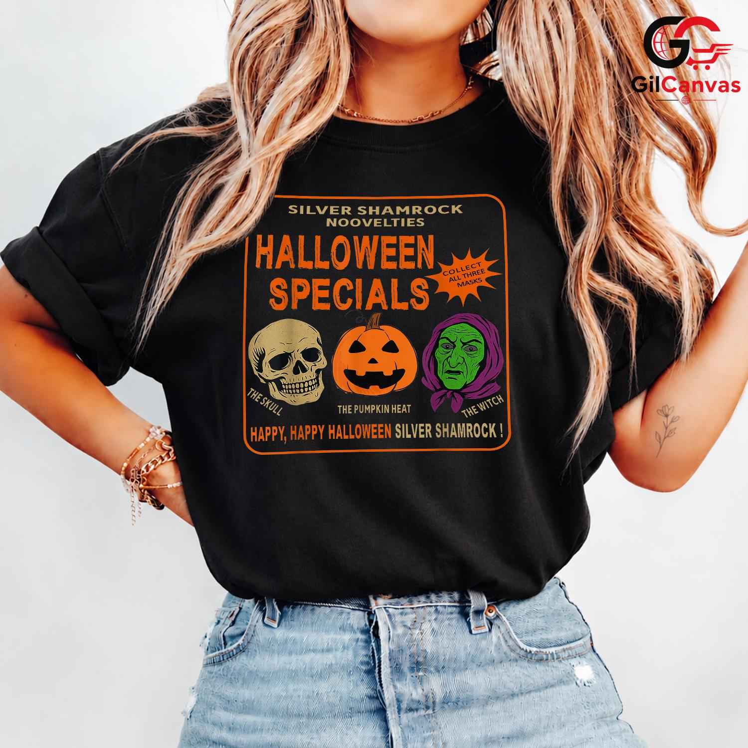 Skull Pumpkin Halloween Tee Shirt Unisex Perfect Spooky Event Gift For Adults