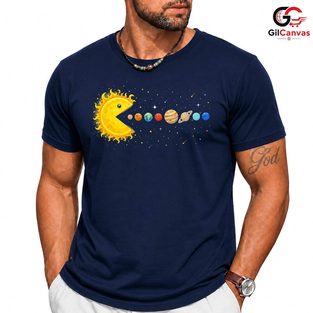 Space Galaxy Planet T-Shirt Sun And Planets Fun Themed Idea Men Women Gift