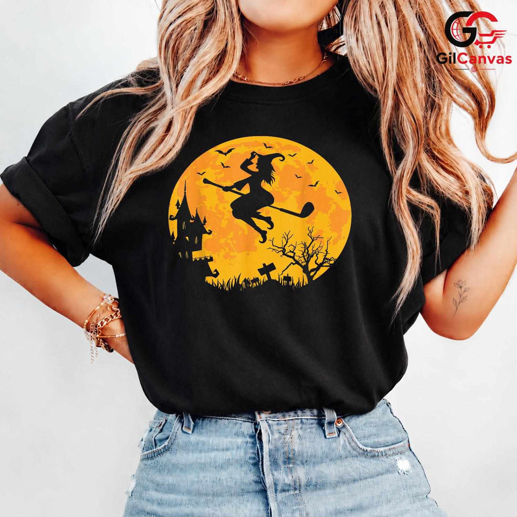 Spooky Halloween Witch Tee Shirt Unisex Perfect Event Lover Gift For Adults
