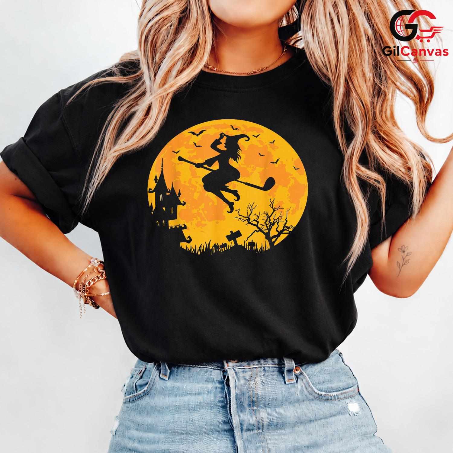 Spooky Halloween Witch Tee Shirt Unisex Perfect Event Lover Gift For Adults