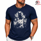 Stylish Cool Cat Graphic T-Shirt Feline Lover Event Unisex Casual Apparel