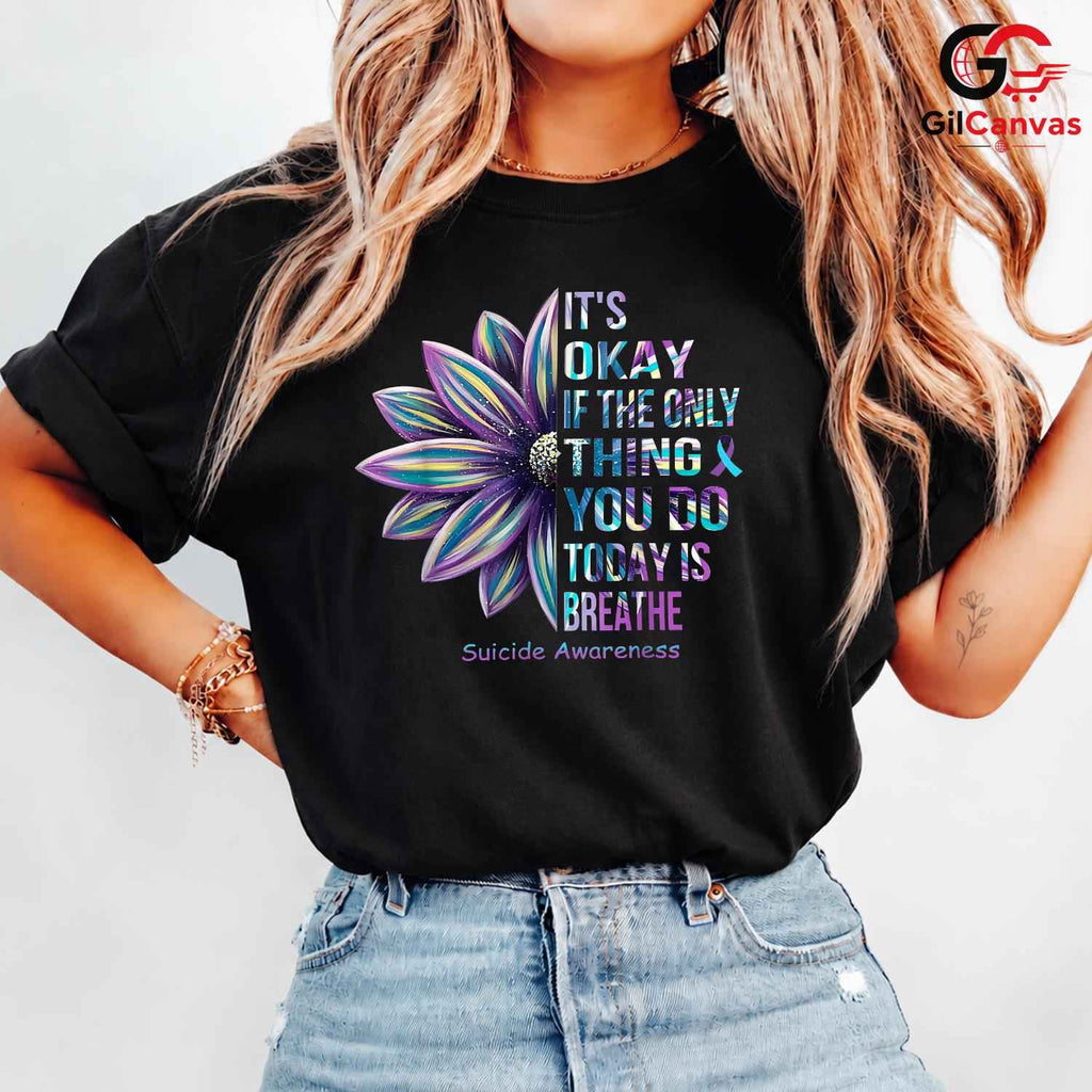 Suicide Awareness Mental T-Shirt Unisex Inspirational Advocate Gift Friends