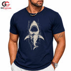 Summer Shark Beach T-Shirt Ocean Lover Adventure Apparel Unisex Graphic Tee