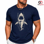 Summer Shark Beach T-Shirt Ocean Lover Adventure Apparel Unisex Graphic Tee