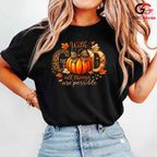 Thanksgiving Pumpkin Leaf Tee Unisex Family Gathering Holiday Gift For All