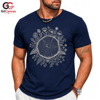 Tree Ring Nature T-Shirt Unisex Custom Print Forest Lover Graphic Casual Shirt