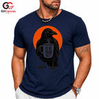 Vintage Halloween Raven Tee Quirky Gift Design Perfect For Men Women Apparel