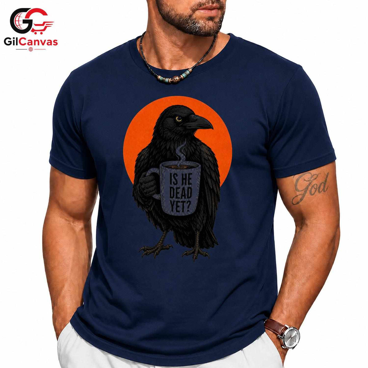 Vintage Halloween Raven Tee Quirky Gift Design Perfect For Men Women Apparel