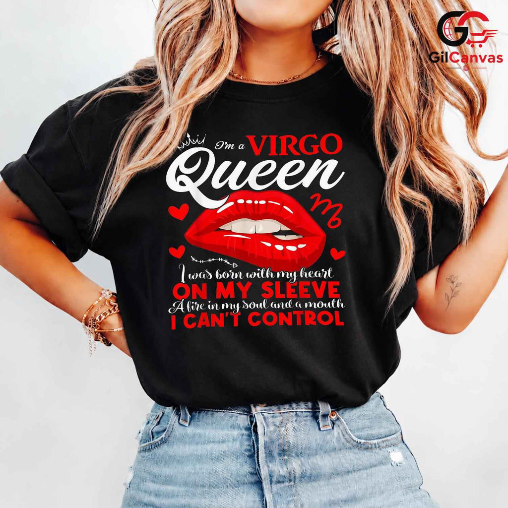 Virgo Queen Zodiac Lover Shirt Unisex Astrology Birthday Event Gift For Her