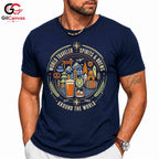 World Traveler Beer T-Shirt Unisex International Adventure Fun Graphic Apparel
