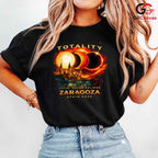 Zaragoza Spain Eclipse T-Shirt Unisex Total Solar 2026 Astronomy Gift