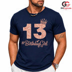 13 Year Old Girl Crown T-Shirt Unisex Perfect Birthday Gift Idea For Teens