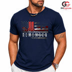 9-11 Memorial Remember Tee Shirt Unisex Patriotic Adult Gift For September Event