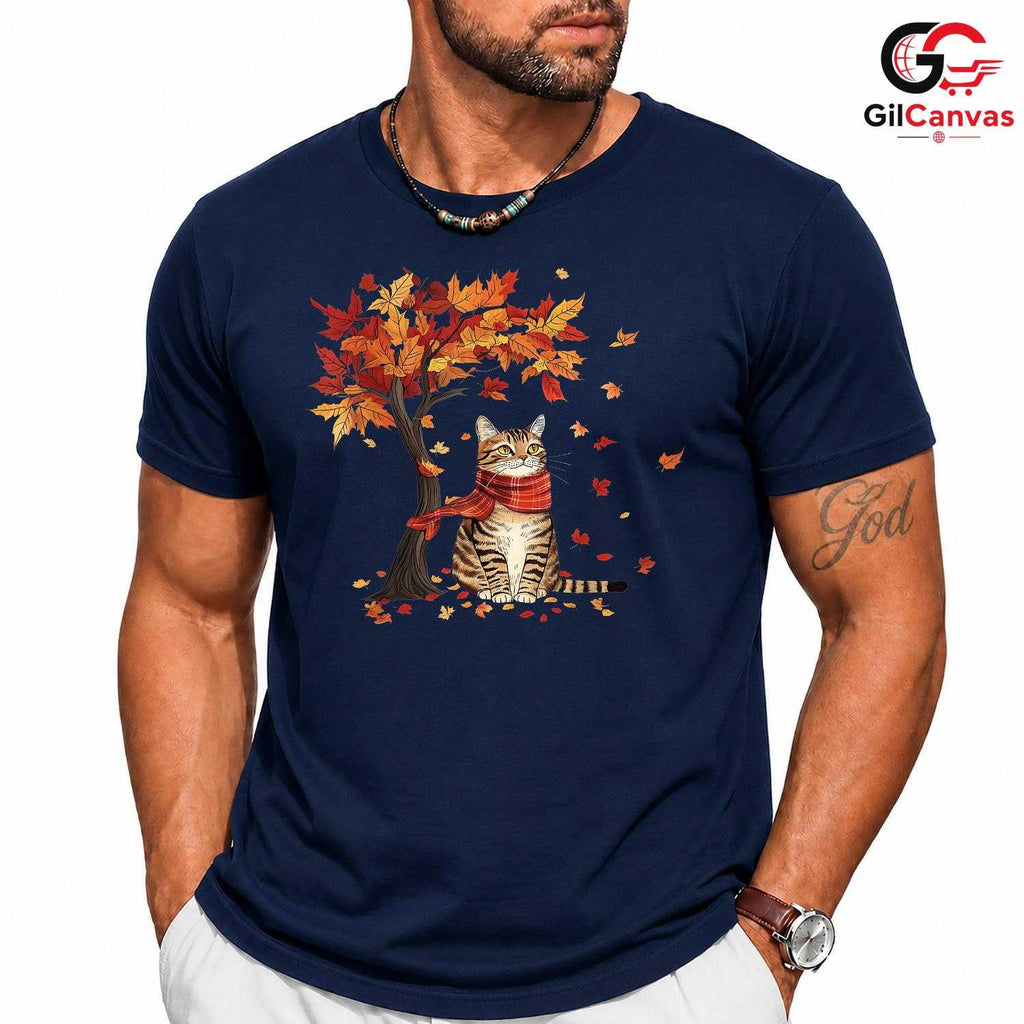 Autumn Cat Season Lover Shirt Unisex Perfect Fall Pet Owner Gift For All