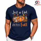 Autumn Girl Fall T-Shirt Unisex Seasonal Celebration Perfect Gift Idea For Her