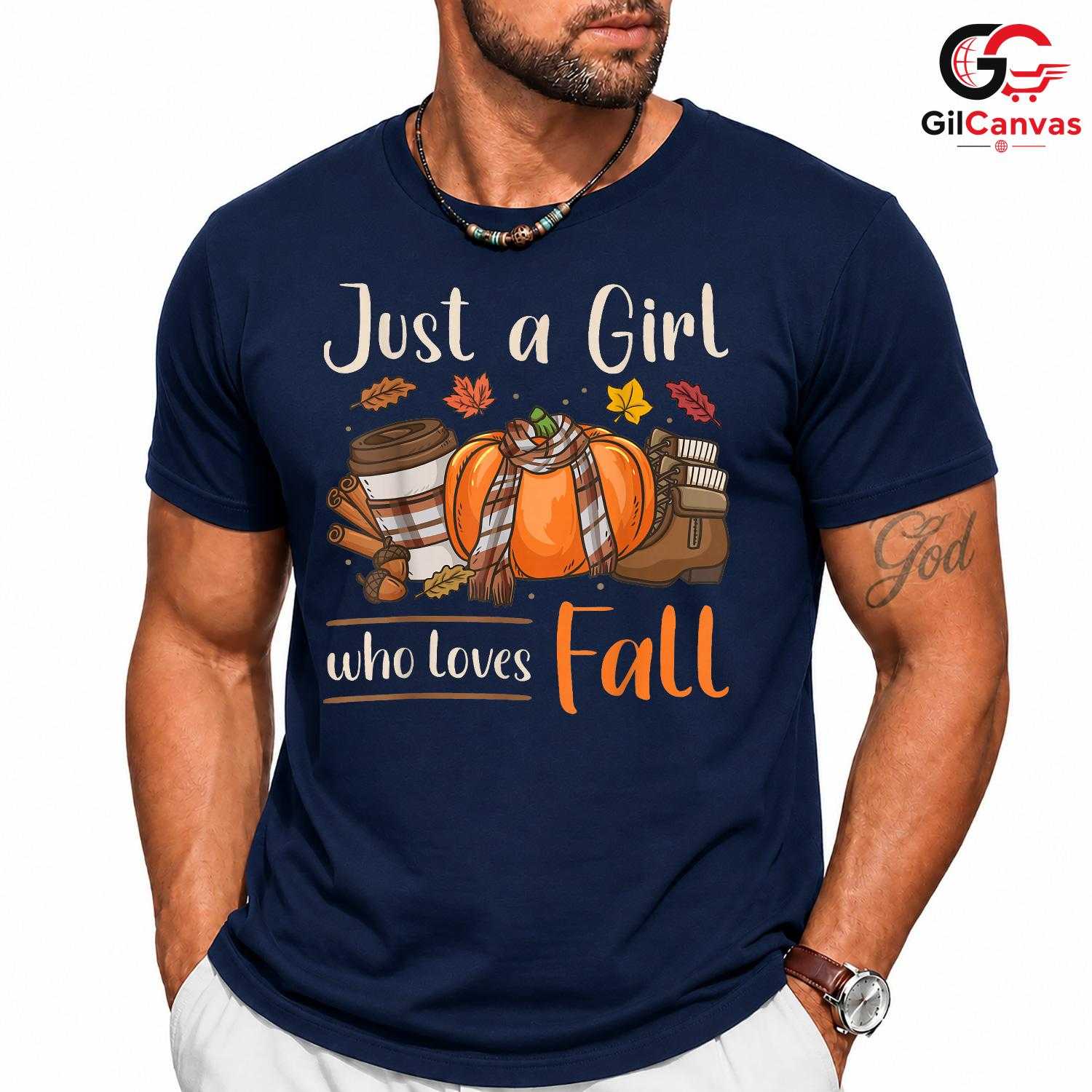 Autumn Girl Fall T-Shirt Unisex Seasonal Celebration Perfect Gift Idea For Her