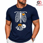 Baby Skeleton Pumpkin T-Shirt Unisex Cute Halloween Event Gift Idea For Kids