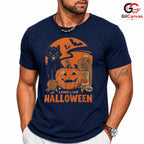 Black Cat Pumpkin Spooky T-Shirt Unisex Fun Halloween Gift Idea For Adults