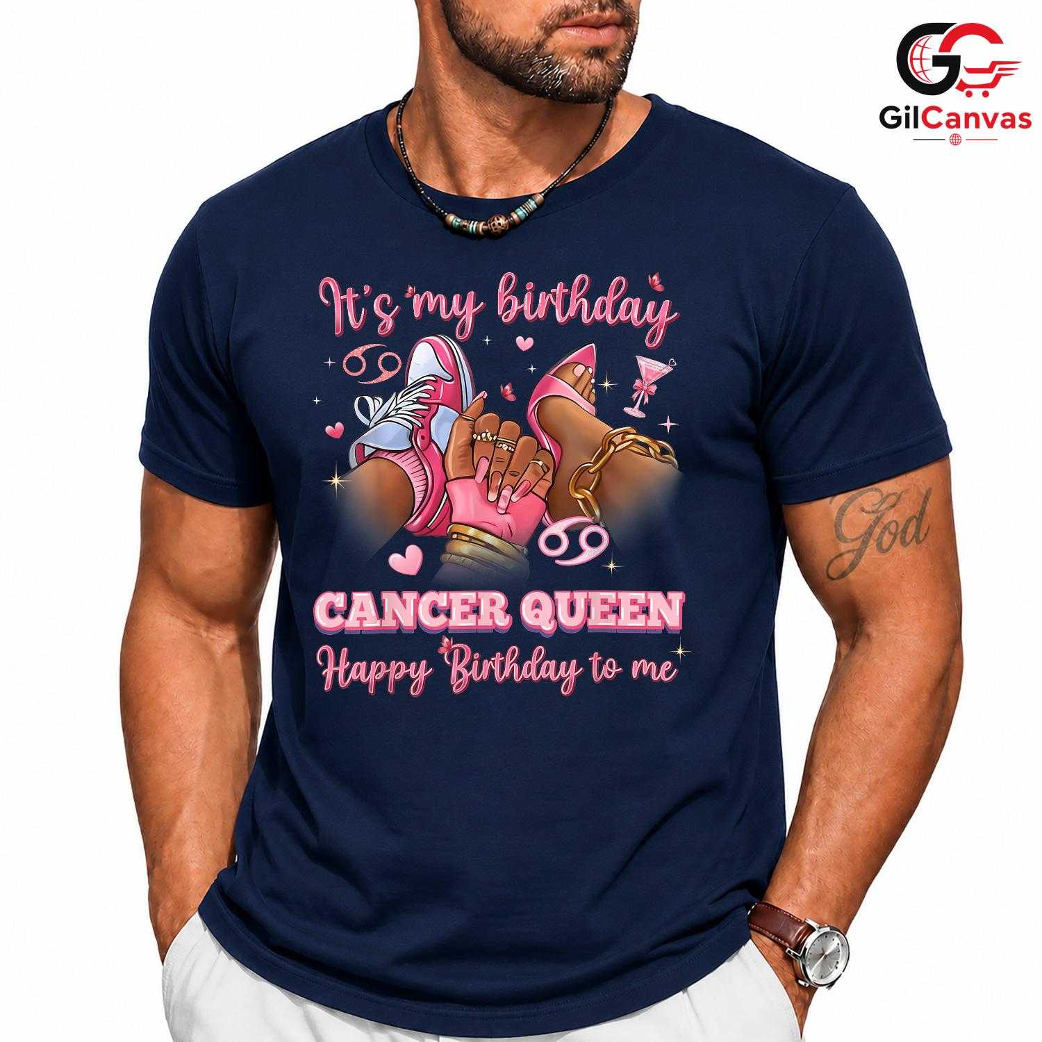 Cancer Queen Birthday T-Shirt Unisex Special Day Celebration Gift For Women