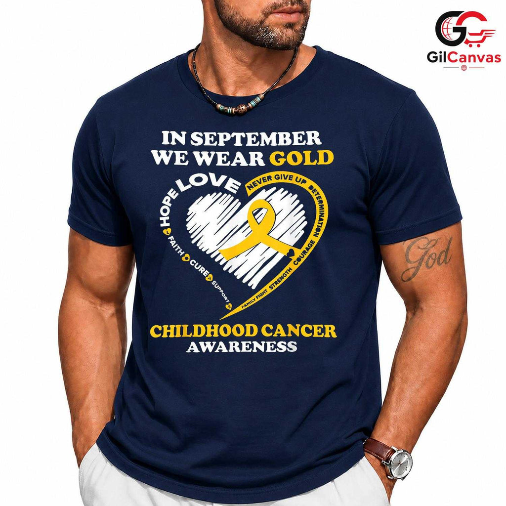 Childhood Cancer Event Tee Shirt Unisex September Awareness Support Gift Kids