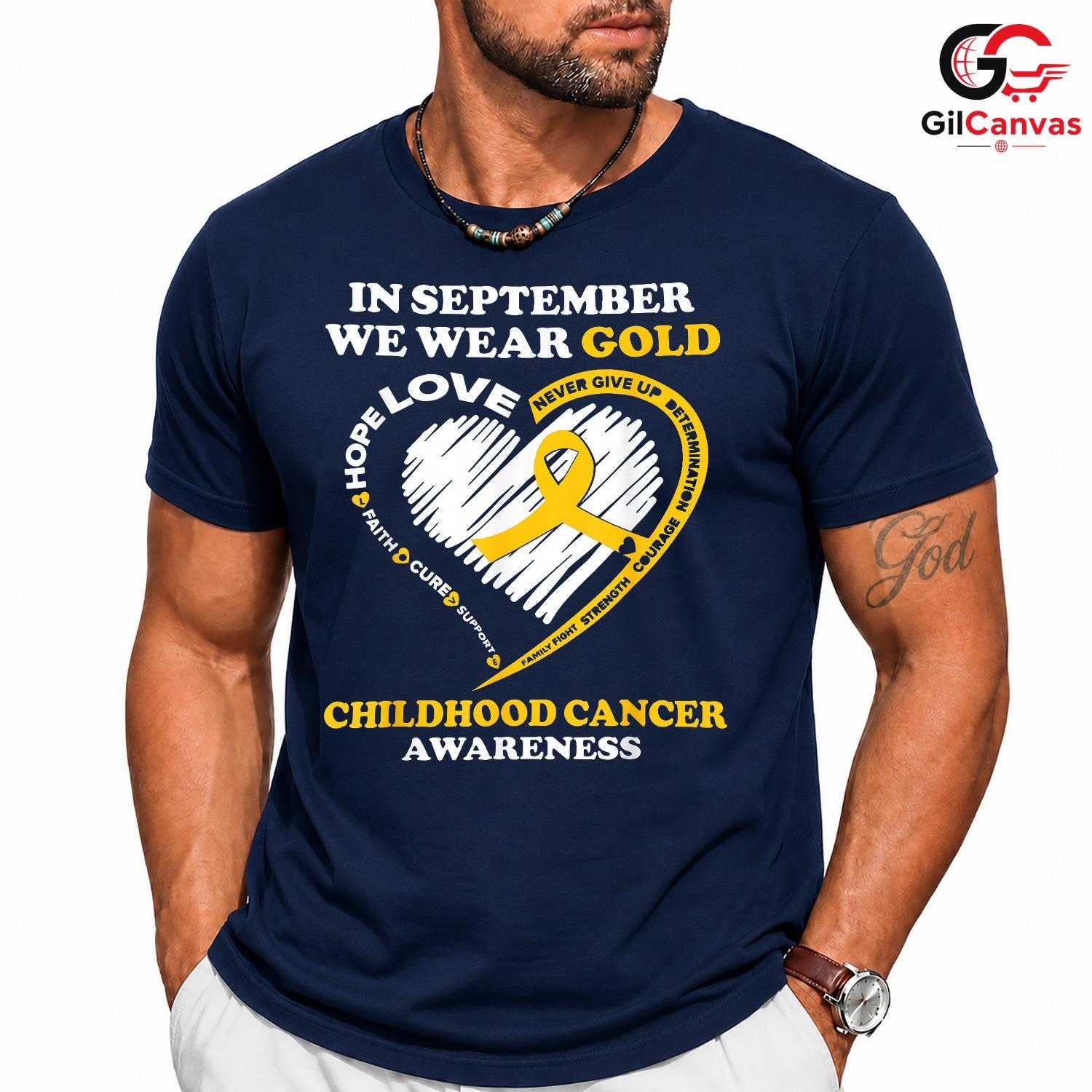Childhood Cancer Event Tee Shirt Unisex September Awareness Support Gift Kids