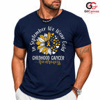 Childhood Cancer Ribbon Tee Shirt Unisex September Awareness Event Gift Kids