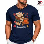 Cozy Fall Reading T-Shirt Unisex Autumn Book Lover Enthusiast Perfect Gift