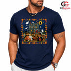 Cute Bear Pumpkin Fall Tee Shirt Unisex Spooky Halloween Gift Kids And Adults