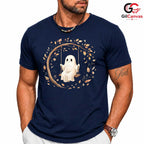 Cute Ghost Lover Fall Tee Shirt Unisex Spooky Halloween Party Gift Kids Teens