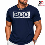 Distressed Boo Ghostly Text T-Shirt Unisex Spooky Fall Party Costume For All