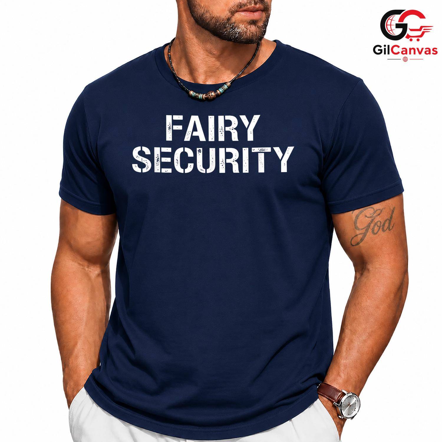 Fairy Security Costume Tee Shirt Unisex Spooky Halloween Party Gift Teens Adults