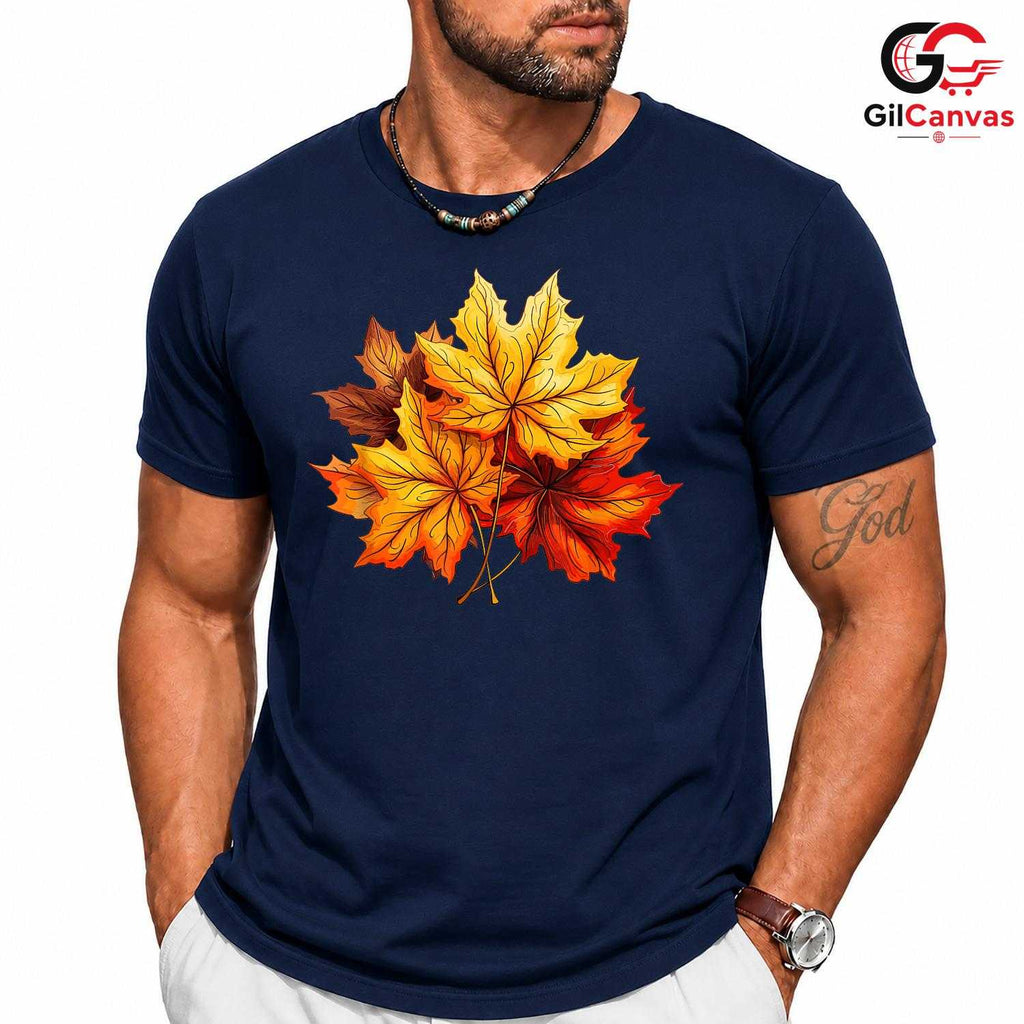 Fall Leaves Nature Lover Shirt Unisex Cozy Autumn Celebration Gift For All