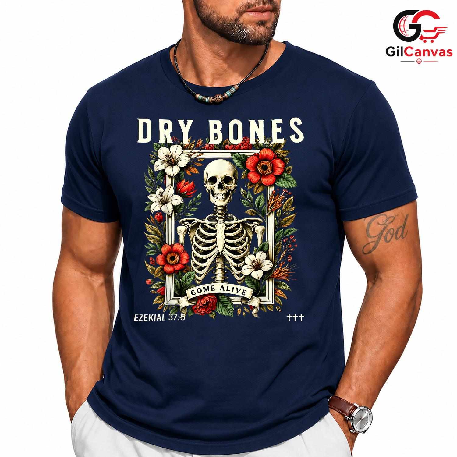 Floral Skeleton Fall Tee Shirt Unisex Spooky Halloween Event Gift For Adults