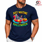 Fun Skeleton Pumpkin Tee Shirt Unisex Cute Halloween Party Gift Idea For Kids